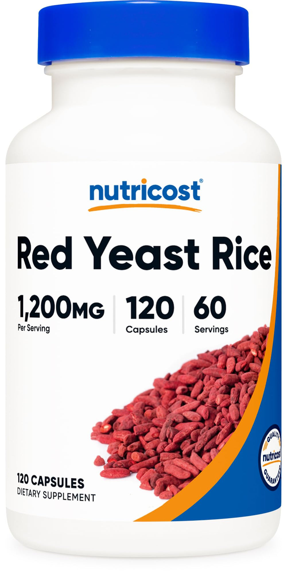 Nutricost Red Yeast Rice bottle front for daily wellness routine