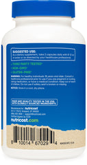 Nutricost Reishi Mushroom Capsules organic certification stamp (CCOF)