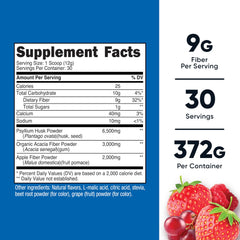 Pouring Nutricost Soluble Fiber berry powder for an easy daily mix.