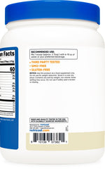 Nutricost vanilla protein with gluten-free label for dietary needs