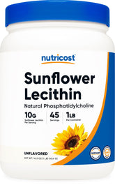 Nutricost Sunflower Lecithin container for vegan emulsification