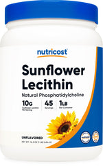 Nutricost Sunflower Lecithin container for vegan emulsification