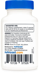 Bottle features NSF GMP seals indicating third-party quality testing.