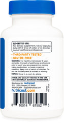 Nutricost Tongkat Ali capsules pour image suggests simple daily intake.