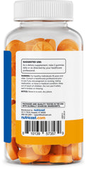 Nutricost Turmeric Gummies nutrition label showing high turmeric and ginger per serving