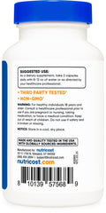 Nutricost vegan GMO-free label on bottle.