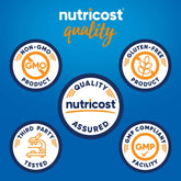 Close-up of Nutricost Vitamin C Rose Hips capsules for convenient daily dosing.