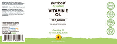 Nutricost Vitamin E Oil drop application for easy daily use.