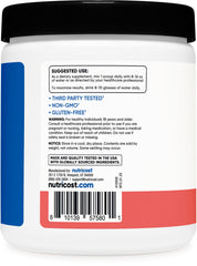Nutricost watermelon flavor powder dissolves clearly in water