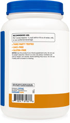 Nutricost label highlights gluten free and non-GMO attributes for clean ingredients