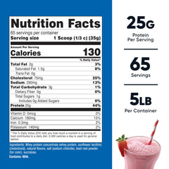 Nutricost Whey Protein Concentrate Strawberry Milkshake being poured for a delicious post workout boost.