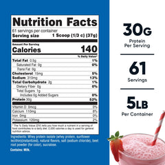 Nutricost scoop measuring 30 g protein per serving.