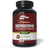 NutriFlair Berberine capsules bottle supports convenient daily intake.