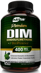 NutriFlair DIM 400mg bottle ready for daily hormonal balance routine