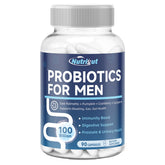 NutriGut Probiotics for Men bottle front view supports everyday digestive wellness