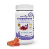 NutriMagic Brain Booster strawberry gummies support focus and mood balance.