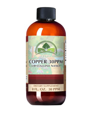 NutriNoche Organa copper bottle front shows premium nano copper for daily wellness support.
