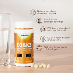 Packaging label detail highlighting 365-count bottle and quality seals.