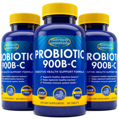 Nutrition Essentials Probiotics bottle front for daily digestive support.
