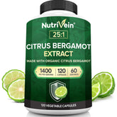 Nutrivein Citrus Bergamot bottle on counter suggesting daily heart-support routine