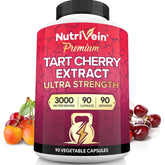 Nutrivein Premium Tart Cherry Capsules bottle for post-workout recovery.