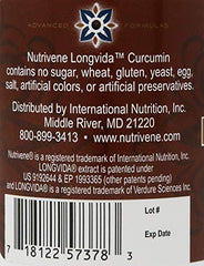 Nutrivene Curcumin Longvida packaging, two-bottle set for ongoing routines.