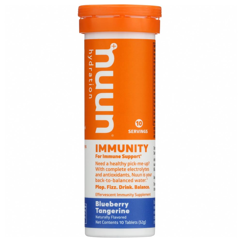 Nuun Immunity Blueberry Tangerine tablets in a 2-pack for on-the-go hydration