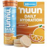 Nuun Immunity orange citrus tubes for on-the-go hydration with immune support