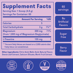 Nuven Naturals magnesium glycinate powder scoop for easy daily mixing.