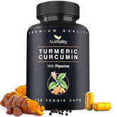 NuVitality Turmeric Curcumin bottle for easy daily joint support
