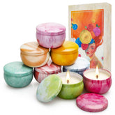 NVGCX Candles 8-Pack gift box front view, ideal for holiday gifting and décor.