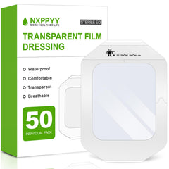 NXPPYY transparent dressing on wound for easy monitoring
