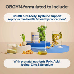 O Positiv Prego Conception label detail highlights vegan and gluten-free formulation.