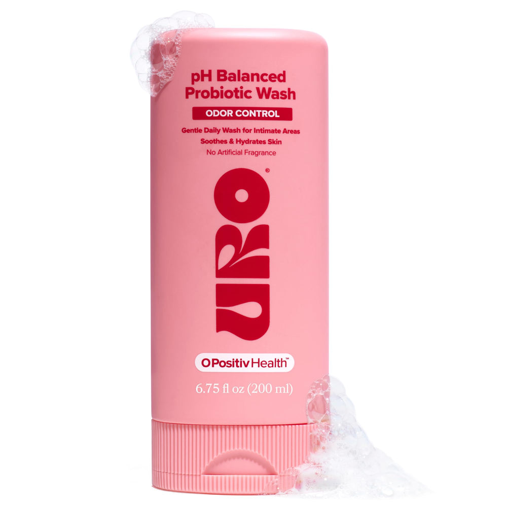 O Positiv URO pH Balanced Probiotic Wash bottle front for daily balanced cleansing