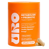O Positiv URO Metabolism bottle demonstrates convenient daily support for metabolism and gut health.