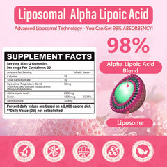 Oakevlp liposomal ALA gummies bottle close-up highlighting premium delivery
