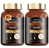 Oakevlp liposomal magnesium complex bottle with capsules for daily relaxation support