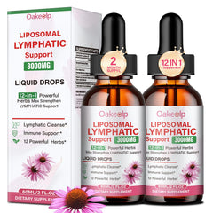 Oakevlp lymphatic drops bottle front may support overall wellness