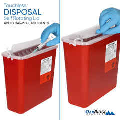 Oakridge Sharps Container dual-handles for easy handling