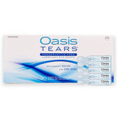 Oasis Tears preservative-free bottle delivers gentle hydration for daily comfort.