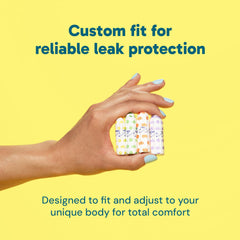 ob tampons fluid-lock grooves prevent leaks with all-around expansion.