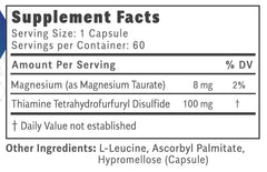 Objective Nutrients Thiamax bottle cap-off image highlighting pure formulation