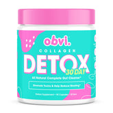 Obvi Detox bottle front view with 90 capsules for a 30-day routine.