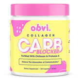 Obvi Guilt-Free Carb Blocker bottle supports carb management during meals.