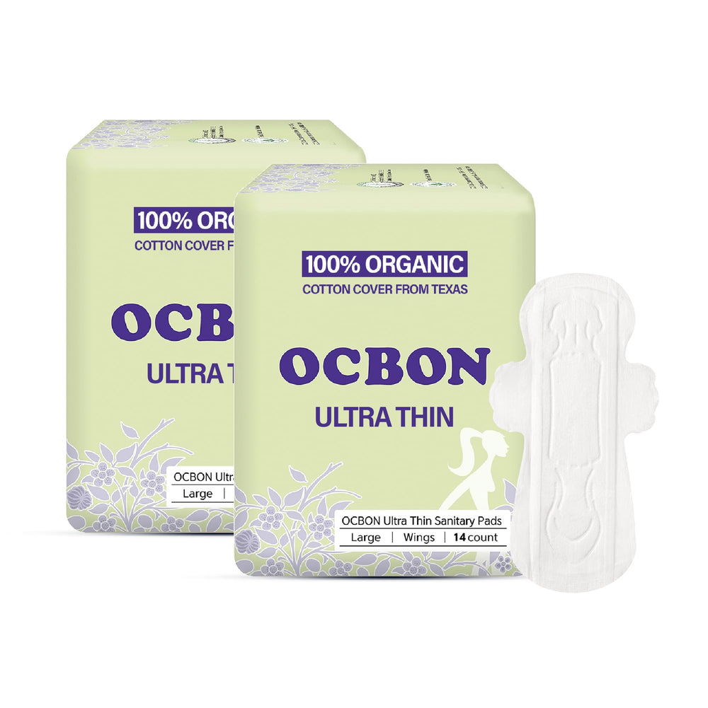 OCBON unscented ultra-thin pad 28cm large for discreet daily protection