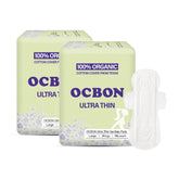 OCBON unscented ultra-thin pad 28cm large for discreet daily protection