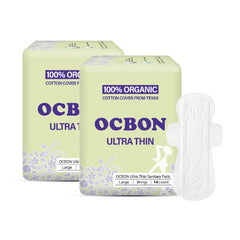 OCBON unscented ultra-thin pad 28cm large for discreet daily protection