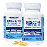 Oceanblue Omega-3 2100 bottle with burpless orange softgels