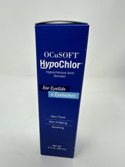 OCuSOFT HypoChlor being used to remove debris from eyelids around lashes