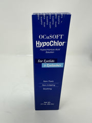 OCuSOFT HypoChlor eyelid solution bottle front showing gentle cleansing formula